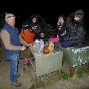 CoastCamp 072  Steve is cooking some mac and cheese with hot dogs : CoastCamp